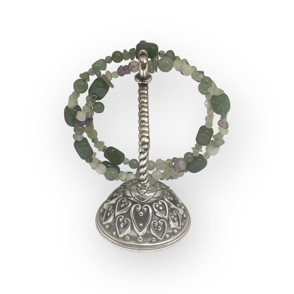 Park Lane ✿ Mandalay Snake Wrap Bracelet ✿ Aventurine + Amethyst ✿ Semi Precious - Picture 2 of 16